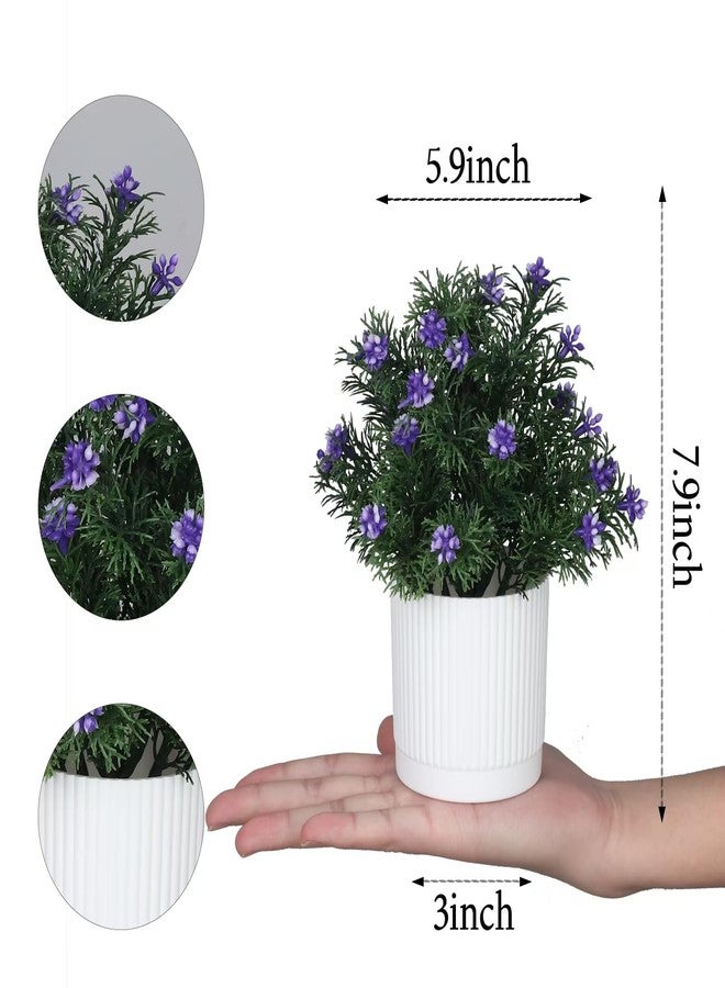 TOTOGA Artificial Hanging Plants 4 Pack Fake Potted Plants for Wall Home Room Office Indoor Decor - Image 3