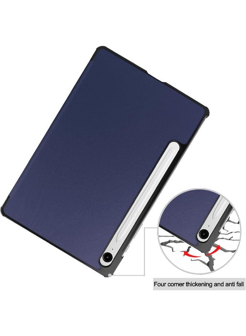 VKL Case Compatible with Galaxy Tab S10 Lite 10.9 inch 2025 Tri-Fold Smart Tablet Case, Hard PC Back Shell Slim Stand Folio Case Cover [Support Pen Magnetic Charging] (Dark Blue) - Image 5