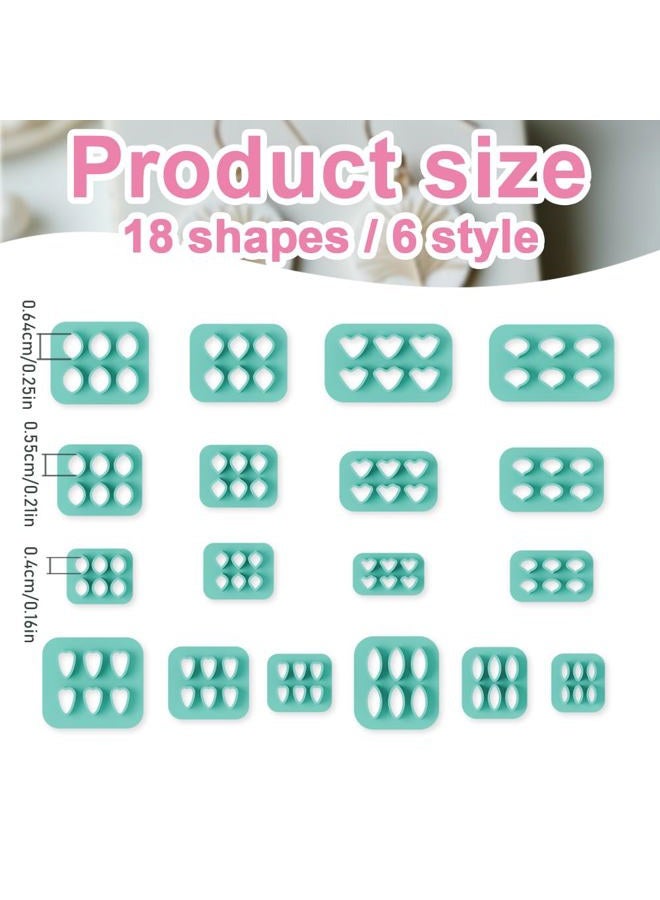 beinkmake 18Pcs Flower Petal Polymer Clay Cutters Floral Clay Earrings Cutters Polymer Jewelry Cutter for Earrings Making Birthday Party DIY Supplies - Image 2