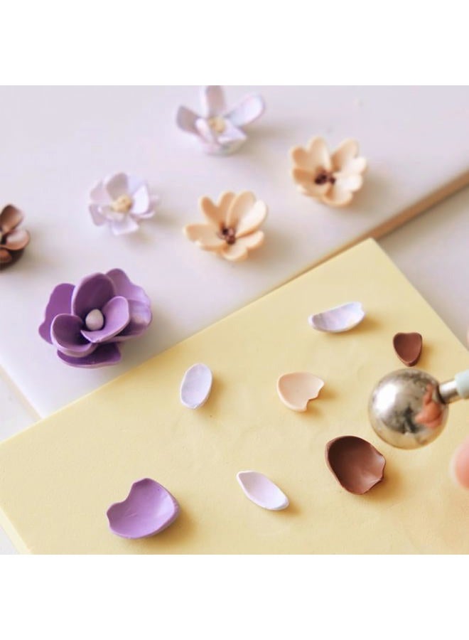 beinkmake 18Pcs Flower Petal Polymer Clay Cutters Floral Clay Earrings Cutters Polymer Jewelry Cutter for Earrings Making Birthday Party DIY Supplies - Image 3