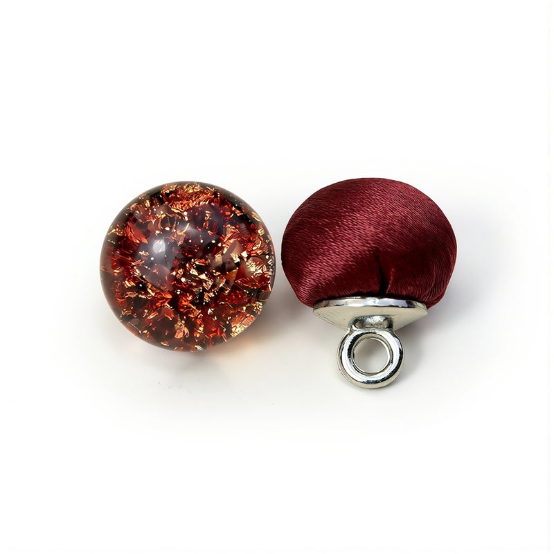 Airtight Sealed Glass Gold Buttons No Fading Anti Scratch for Hanfu Qipao - Image 5