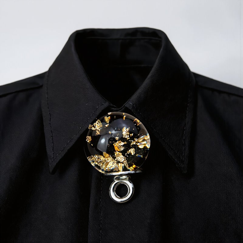 Airtight Sealed Glass Gold Buttons No Fading Anti Scratch for Hanfu Qipao - Image 4