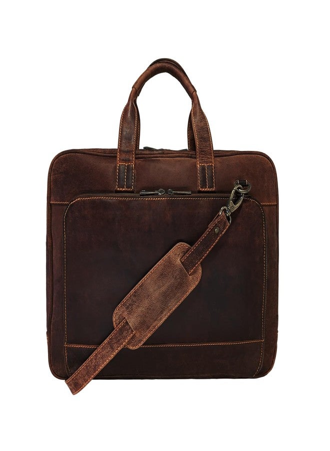 MANDAVA Full Grain Genuine Leather Laptop Messenger Bag for Men | Stylish Office Bag with Adjustable Shoulder Strap - Image 1