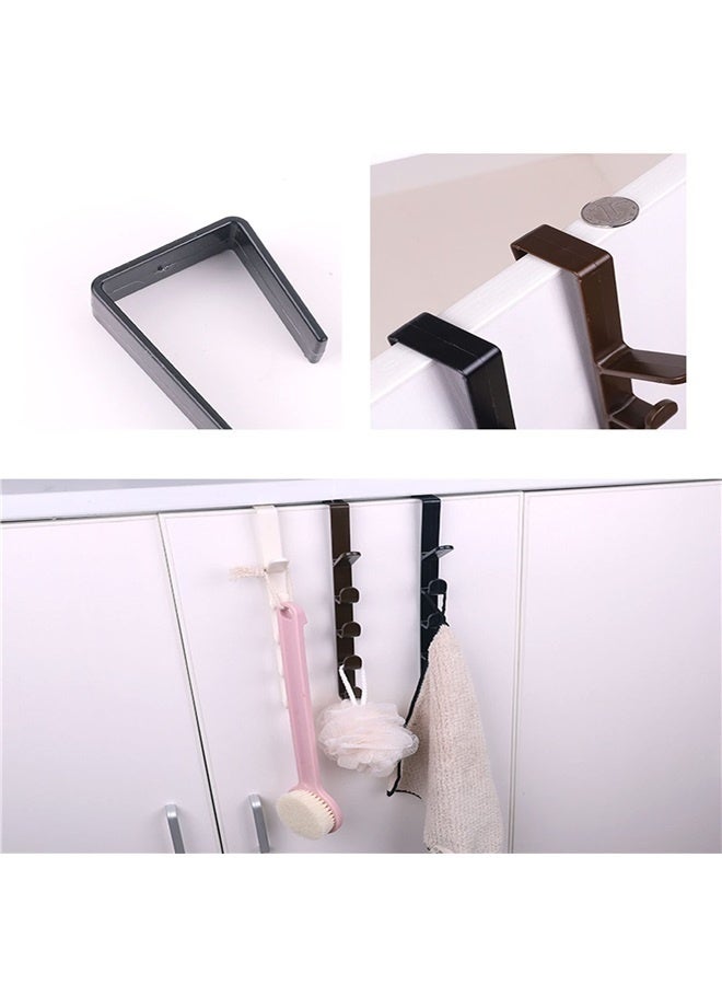 2 Pack Wall Mounted Coat Rack,Over The Door Hook,Non-Porous and Easy to Install,Can be Used for Bathroom, Living Room (Black)  - Image 4
