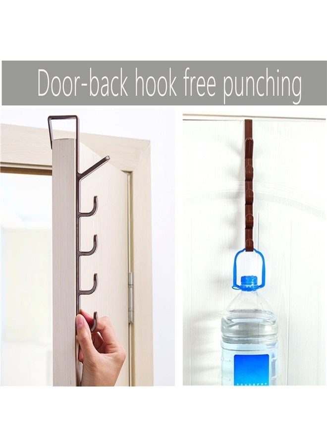 2 Pack Wall Mounted Coat Rack,Over The Door Hook,Non-Porous and Easy to Install,Can be Used for Bathroom, Living Room (Black)  - Image 5