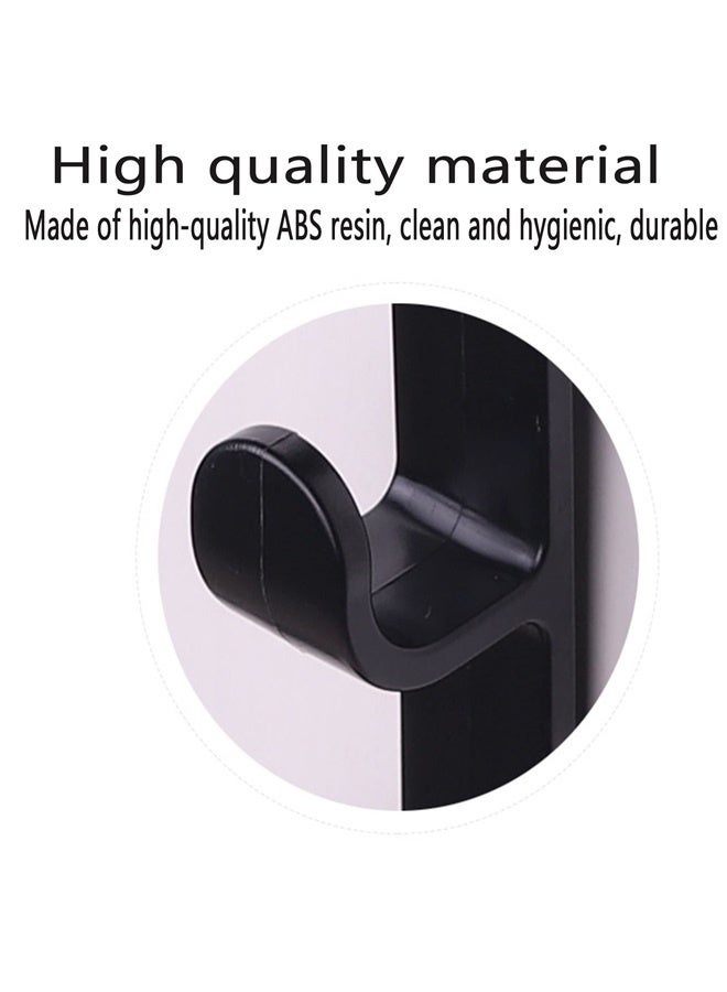2 Pack Wall Mounted Coat Rack,Over The Door Hook,Non-Porous and Easy to Install,Can be Used for Bathroom, Living Room (Black)  - Image 3