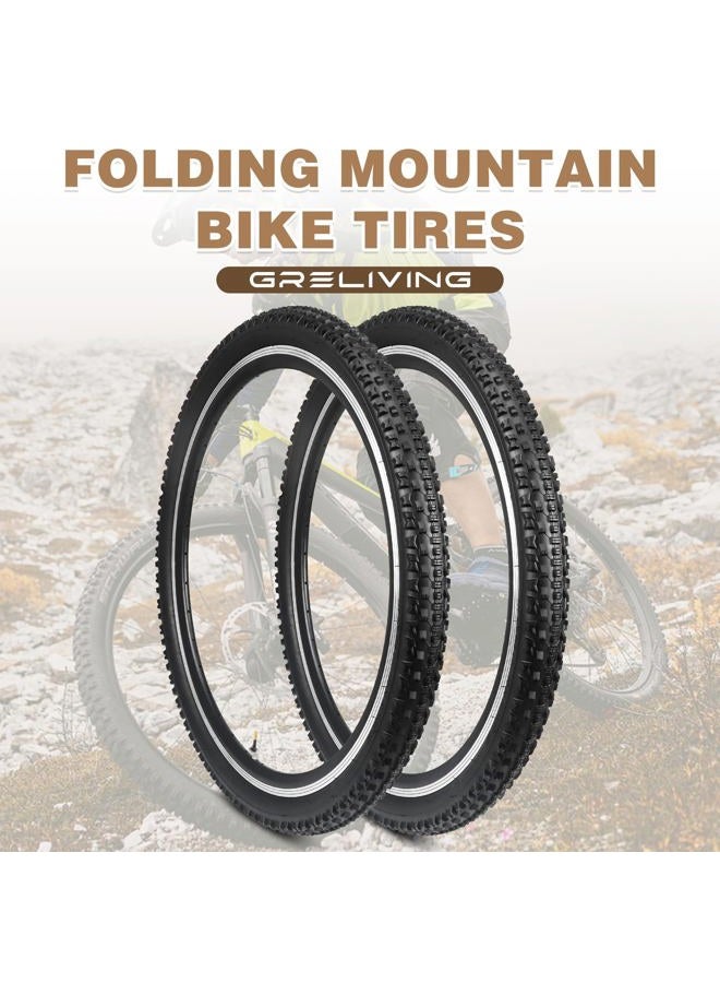 GRELiving 2 x Bicycle Tyres Bicycle Cover 27.5 x 2.1 Inch Bike Tyres for Mountain Bike/City Bike/Road Bike - Image 5