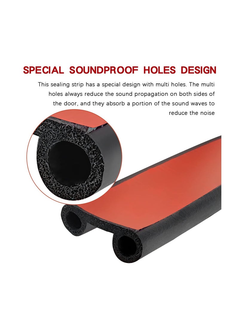 SYOSI Car Door Seal, EPDM Car Rubber Seal Strip, 3m Adhesive Tailgate Seal for Pickups, Truck, Auto Car, Car Weather Stripping, Soundproof, Noise Reduction, Dustproof, High Temperature Resistance(1 Pack) - Image 2