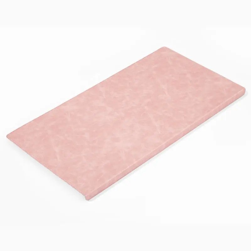 Y&D Extra Large Vintage Crazy Horse Leather Desk Pad - Stitched Edge, Non-Slip Office Gaming Computer Mat & Wrist Rest - Image 1