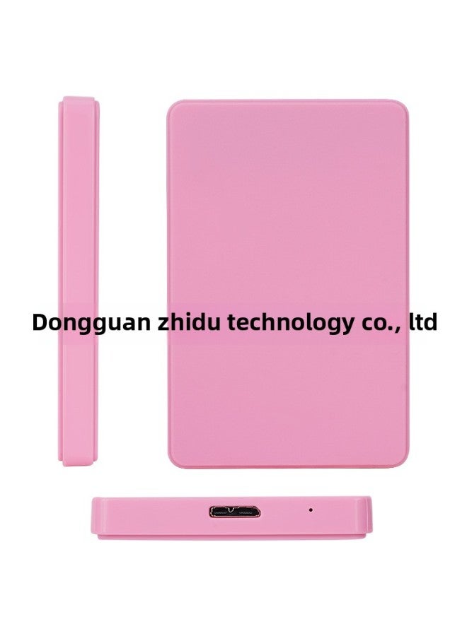 2.5-inch Mobile Hard Drive Box Usb 3.0 Sata Serial Port Screw-free Laptop Hard Drive Box Plastic-Color:Pink-USB 3.0 - Image 1