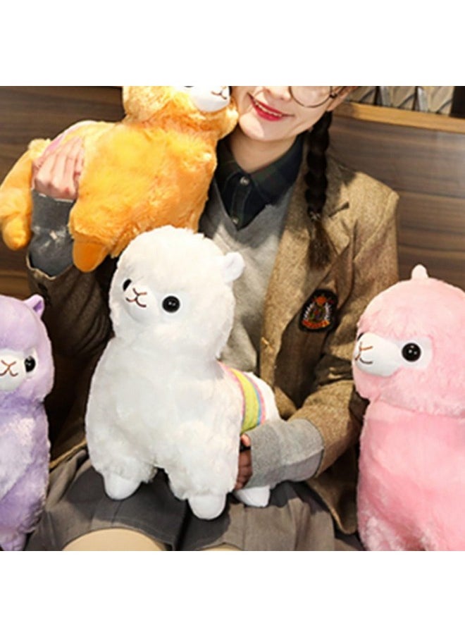 OUKEYI Alpaca Plush Toy, 13.7""/35Cm Stuffed Animal Alpaca Doll Plushie Hug Pillow Soft Fluffy Cushion Super Christmas Valentine Gift, Birthday, White  - Image 2
