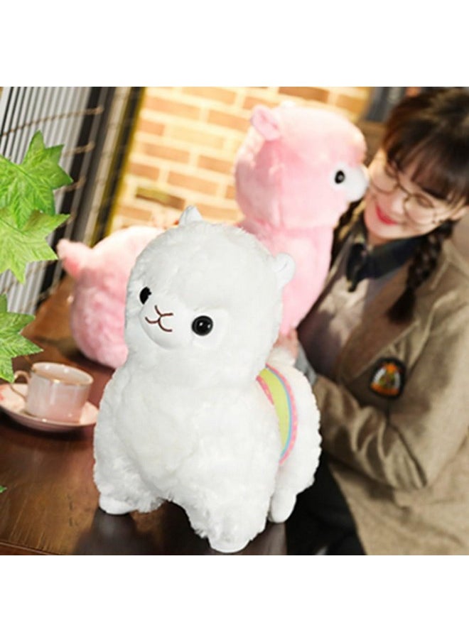 OUKEYI Alpaca Plush Toy, 13.7""/35Cm Stuffed Animal Alpaca Doll Plushie Hug Pillow Soft Fluffy Cushion Super Christmas Valentine Gift, Birthday, White  - Image 4
