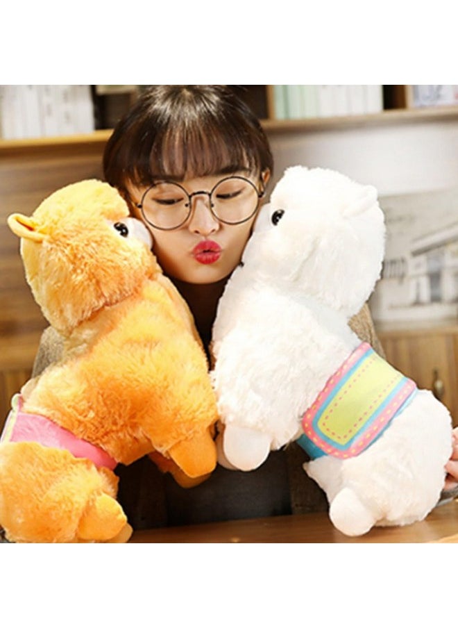 OUKEYI Alpaca Plush Toy, 13.7""/35Cm Stuffed Animal Alpaca Doll Plushie Hug Pillow Soft Fluffy Cushion Super Christmas Valentine Gift, Birthday, White  - Image 3