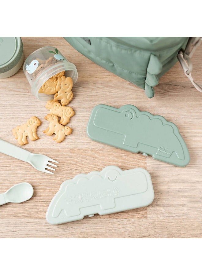 done by deer عنصر التبريد 2-Pack كروكو الأخضر - حزمة ثلج قابلة لإعادة الاستخدام لحقائب غداء الأطفال - Image 4