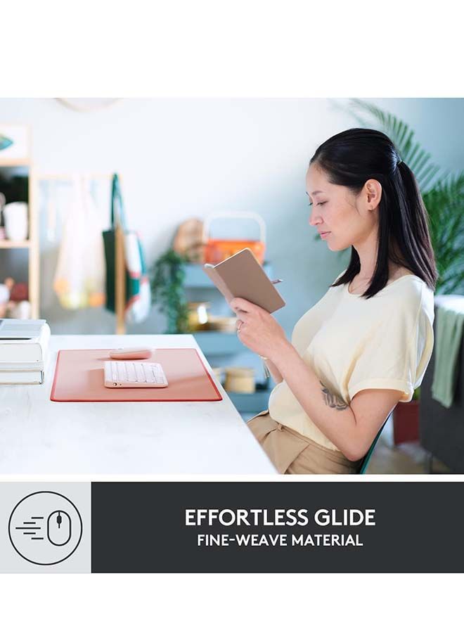 NIBEMINENT Desk Mat - Studio Series, Multifunctional Large Pad, Extended Mouse Mat, Office Protector with Anti-Slip Base, Spill-Resistant Durable Design Pink - Image 2