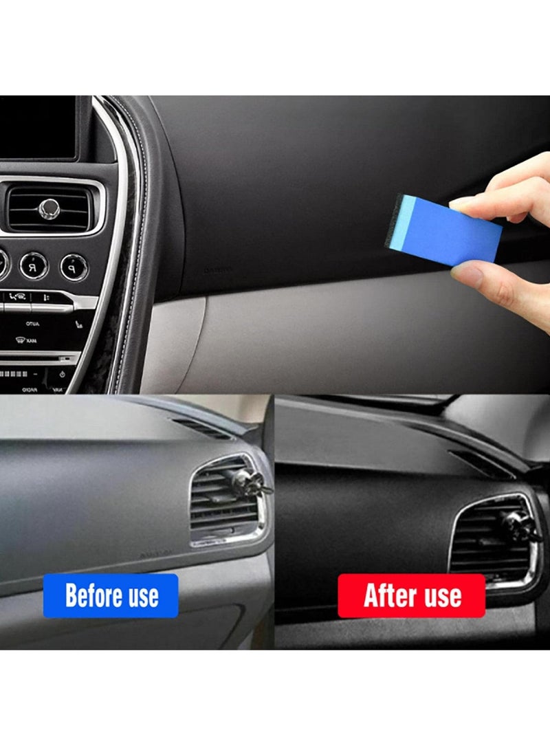 EELHOE عامل إعادة تأهيل الأجزاء البلاستيكية، 30 مل منظف سيارات مع إسفنجة، متعدد الوظائف لاستعادة مظهر السيارة الخارجي، منظف داخلي للسيارة، إعادة تأهيل السيارة - Image 2