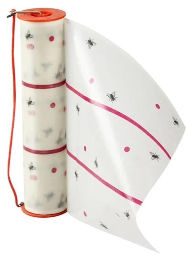 VIO Flying Insect Glue Sticker Trap Eco Friendly Pest Control Solution Indoor Use Sticky Fly Paper Strips Effective Mosquito Gnats Fruit Fly Bug Catcher Safe Home Fly Trap Kit with Hanging Hooks - Image 1