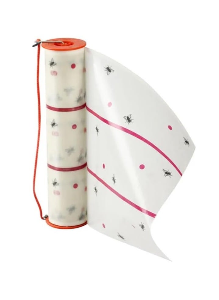 VIO Flying Insect Glue Sticker Trap Eco Friendly Pest Control Solution Indoor Use Sticky Fly Paper Strips Effective Mosquito Gnats Fruit Fly Bug Catcher Safe Home Fly Trap Kit with Hanging Hooks  - Image 1