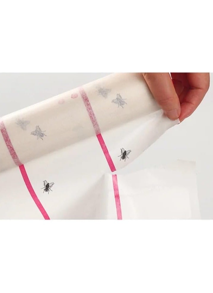 VIO Flying Insect Glue Sticker Trap Eco Friendly Pest Control Solution Indoor Use Sticky Fly Paper Strips Effective Mosquito Gnats Fruit Fly Bug Catcher Safe Home Fly Trap Kit with Hanging Hooks  - Image 2