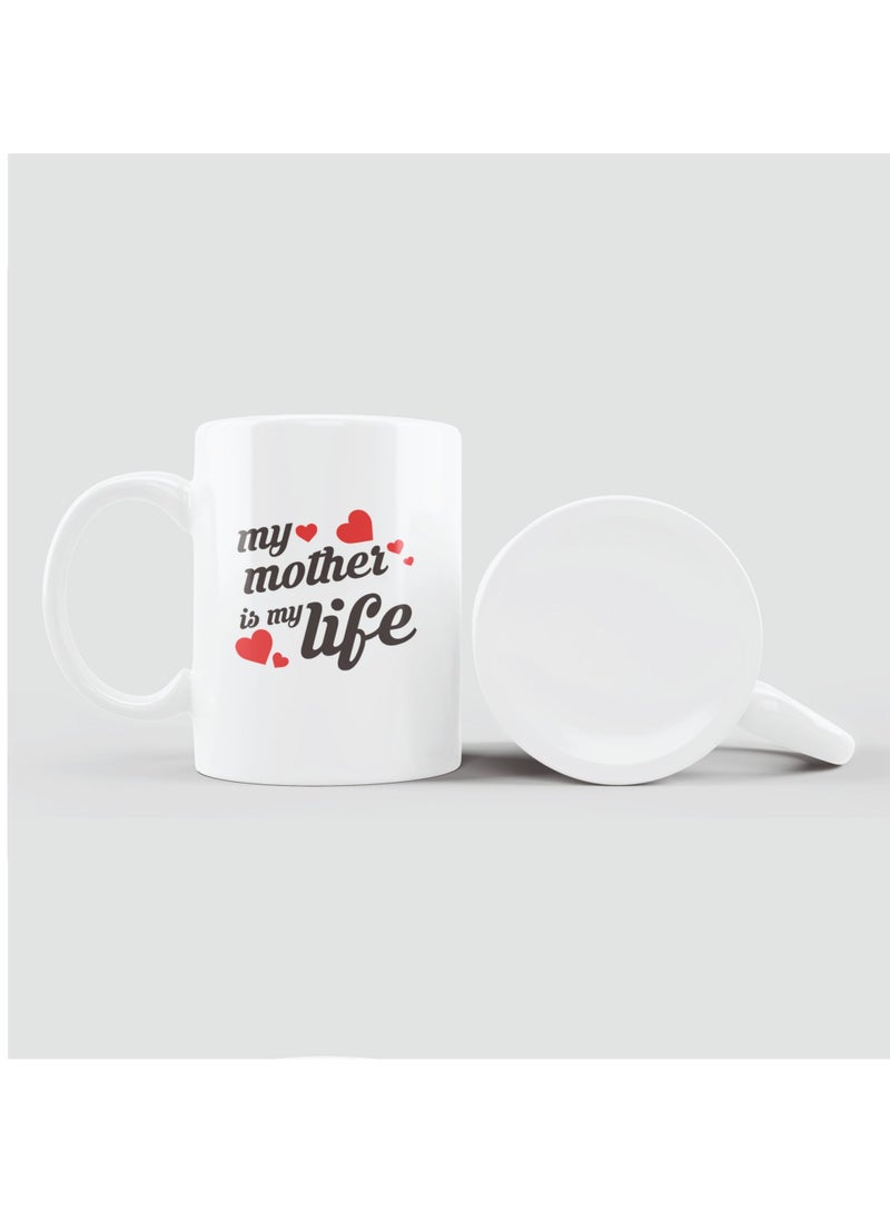 MA My mother my life printed white mug / 10cm - Image 1