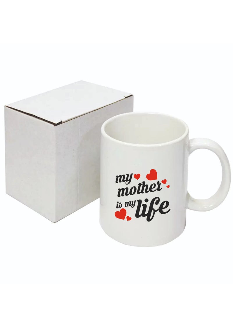 MA My mother my life printed white mug / 10cm - Image 3