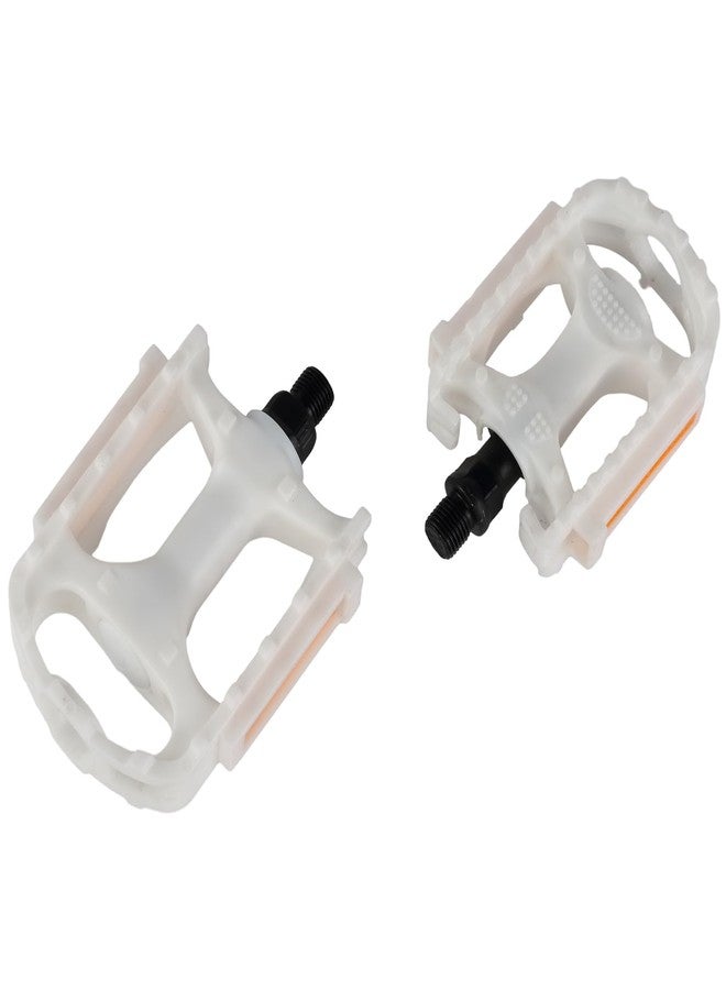 Glerc دواسات دراجة أطفال من GLERC، مقاس 1/2 بوصة، مناسبة لدراجات BMX Cruiser، زوج واحد بديل، مقاس M، تناسب دراجات الأولاد والبنات مقاس 12 و14 و16 و18 بوصة، لون أبيض - Image 5