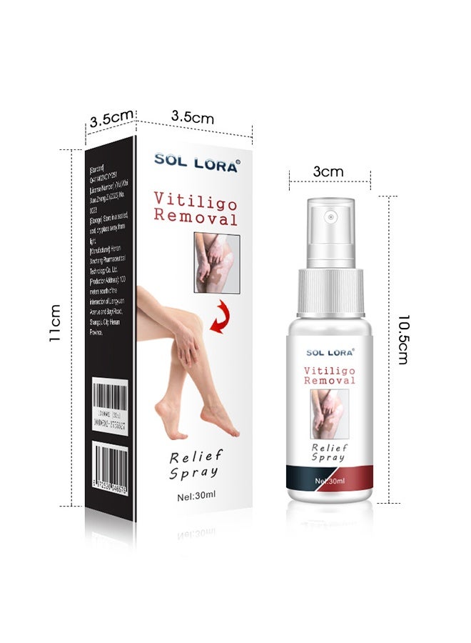 SOL LORA Vitiligo Removal Relief Spray，Promote Melanin Recovery,Reduces White Spots on Skin and Improve Skin Pigmentation,Vitiligo Care Spray（30ml） - Image 4