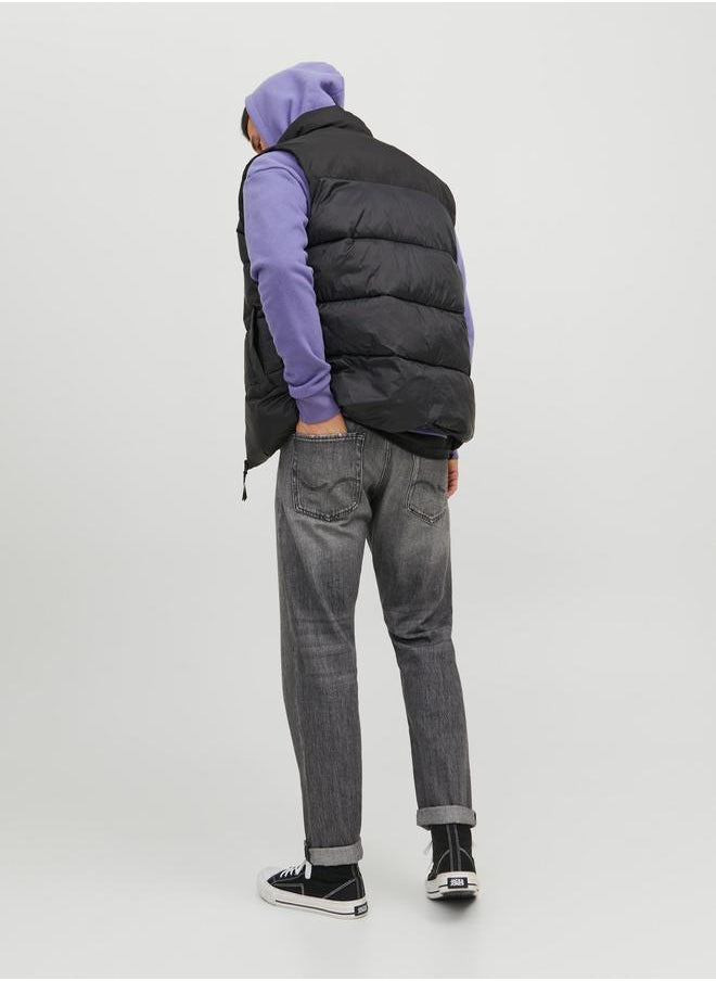 JACK & JONES - Solid Padded Zip Up Body Warmer - Image 1