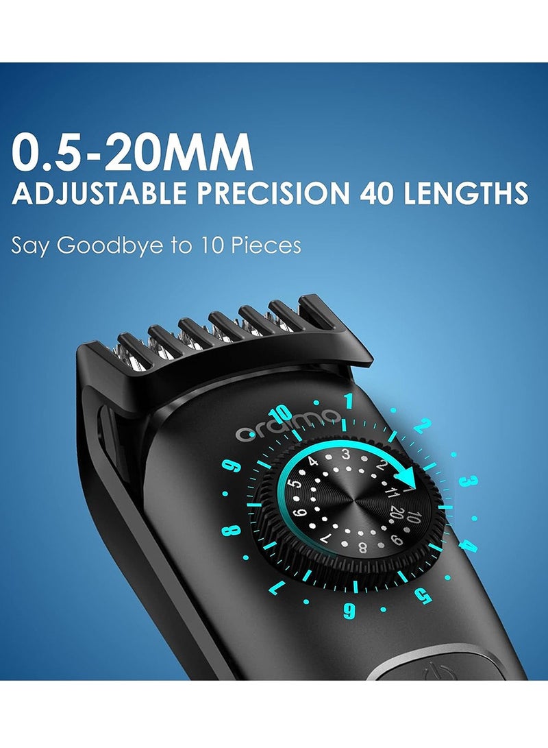 Oraimo Smart Trimmer 2 Professional Cordless Multifunctional with Fine Adjustment Dial, Digital LCD Display, Stainless Steel Blades and IPX7 Fully Washable - Image 3