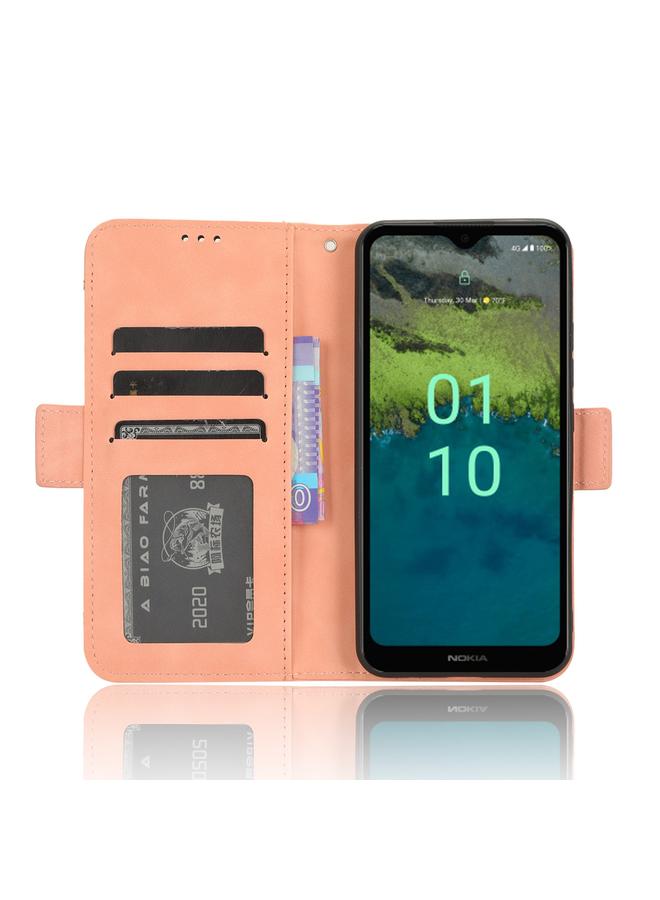 اس-توب جراب لهاتف Nokia C110 4G مصنوع من الجلد وملمس جلد العجل وفتحات للبطاقات - Image 5