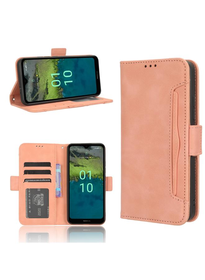 اس-توب جراب لهاتف Nokia C110 4G مصنوع من الجلد وملمس جلد العجل وفتحات للبطاقات - Image 1