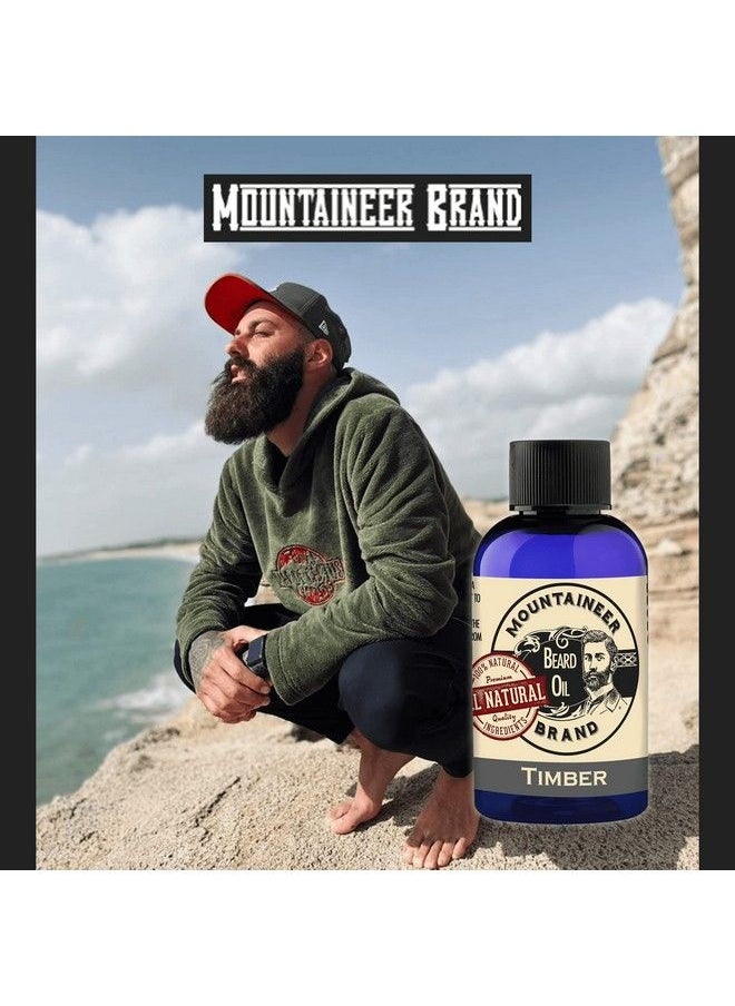 mountaineer brand Beard Oil Natural Beard Oil For Men Conditions Softens Hydrates Hair Soothes Dry Itchy Skin Beard Oil Growth For Men Grooming Beard Maintenance Treatment Wv Timber 2Oz  - Image 5