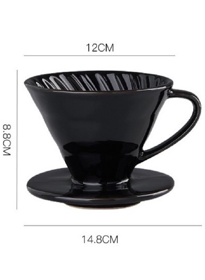 V60 السيراميك قطرة 1 ~ 4 كوب القهوة قطرة / صانع القهوة,السيراميك بطيئة إكسسوارات البيرة للمنزل,مقهى,مطاعم,نبرة نكهة قوية,حجم 02 - Image 2