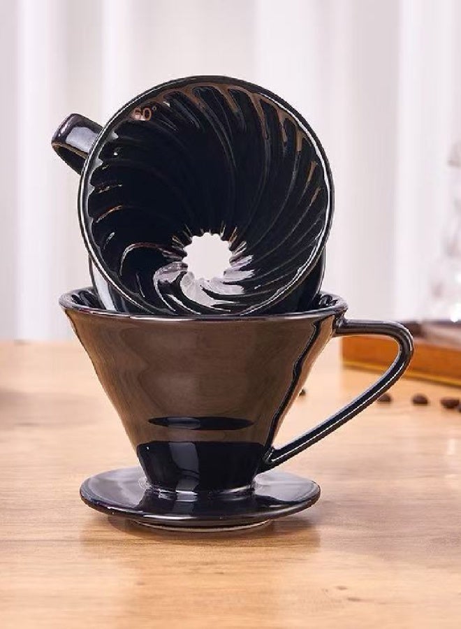 V60 السيراميك قطرة 1 ~ 4 كوب القهوة قطرة / صانع القهوة,السيراميك بطيئة إكسسوارات البيرة للمنزل,مقهى,مطاعم,نبرة نكهة قوية,حجم 02 - Image 4