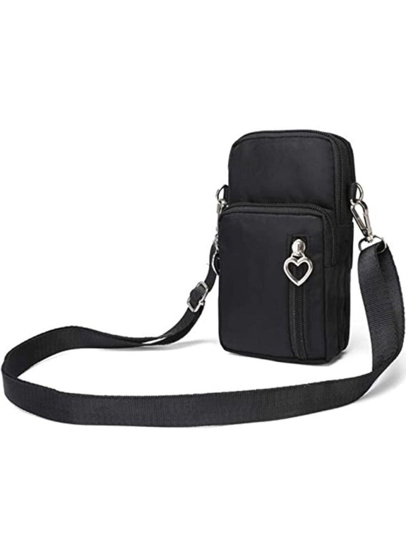 Y&D Cotton Woven Style Small Phone Bag Cellphone Case Crossbody Pouch Shoulder  - Image 1