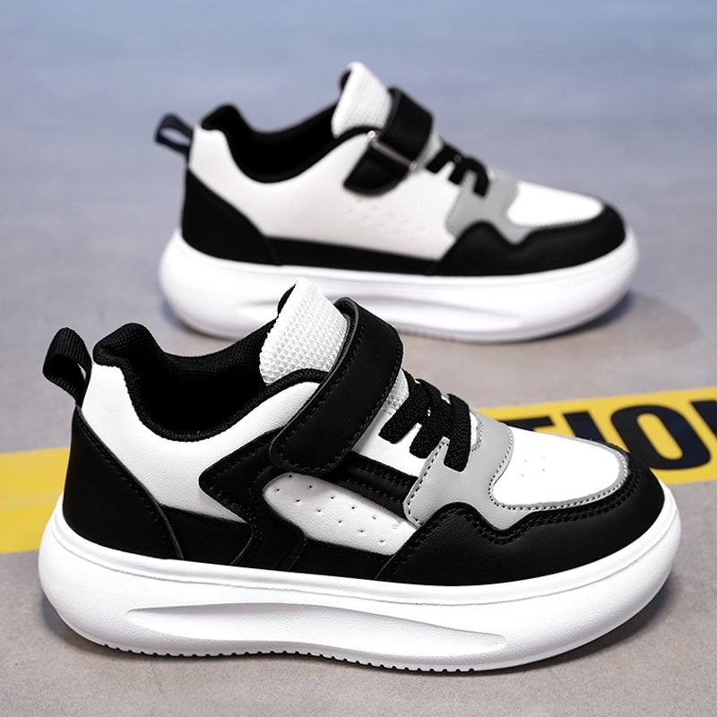 Boys' Shoes Spring Kidsren'S Sports Shoes, Medium And Large Kidsren'S White Shoes, Boys' Primary School Students' Soft-Soled Shoes - Image 3