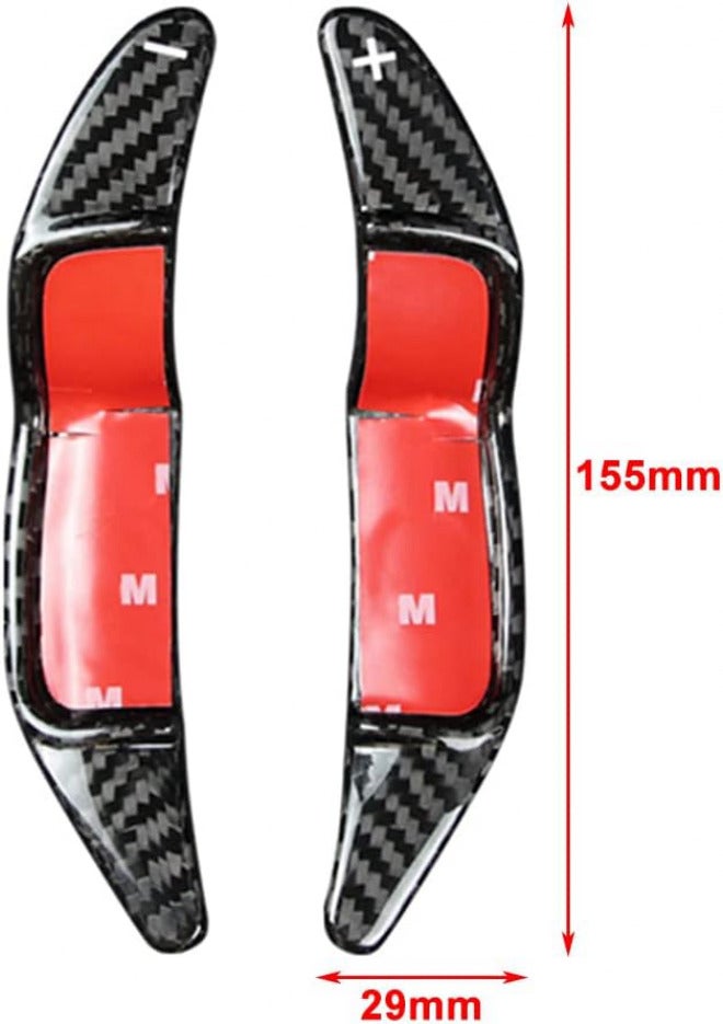 Cnoula11 Black Carbon Fiber Material Shift Paddles Extension, Shift Paddle Replacement For Mini Clubman, Hatch, Convertible, Coupe, Roadster, Countryman, Paceman - Image 5