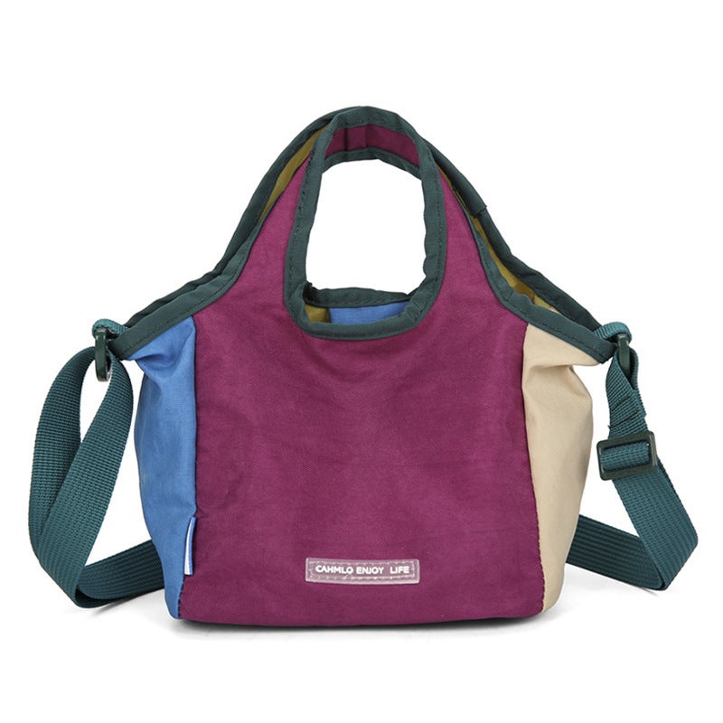 Trendy Dopamine Color-Blocking Women'S Shoulder Bag, New Fashionable Versatile Commuter Crossbody Bag - Image 1