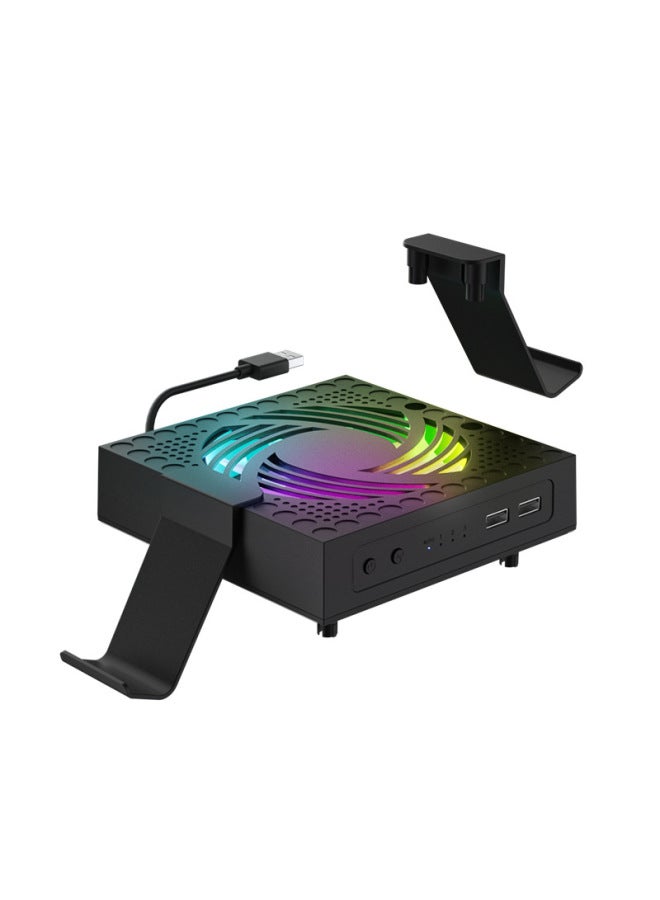 AOLION For Xbox Series X Cooling Fan Xsx Host Dustproof Cooling Fan With Rgb Cool Light - Image 5