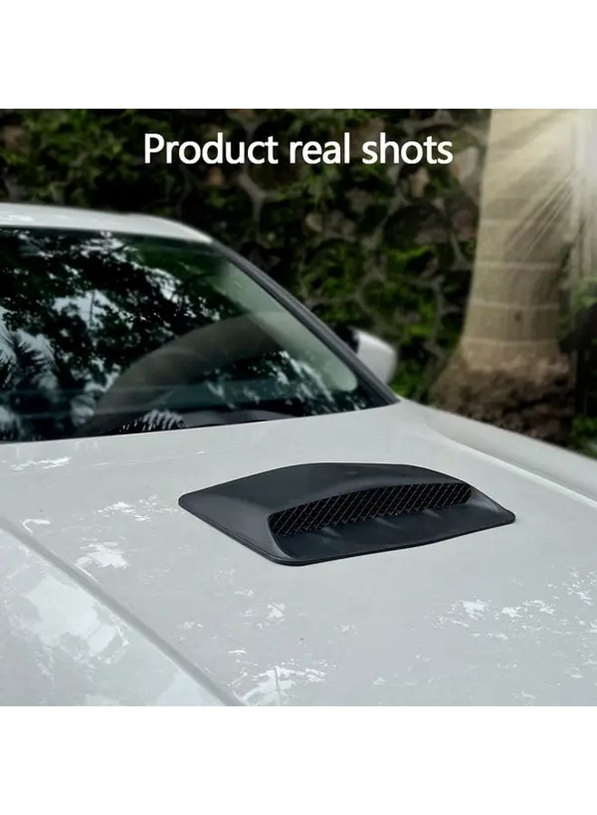 3D Glossy Shark Fin Engine Hood Decorative Vent Panel for Car Exterior Modification Style 5035 - Image 4