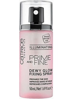 Catrice Prime & Fine Illuminating Dewy Glow Spray | Transparent and Fast Drying Fixing Spray| Paraben Free & Vegan | Cruelty Free (Pack of 1)  - Image 1