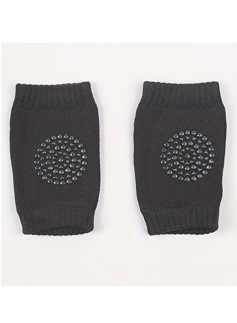 Little tots 5 Pairs Baby Crawling Anti Slip Knee Pads,Baby Knee Protectors Toddlers Leg Warmers Assorted Color  - Image 2