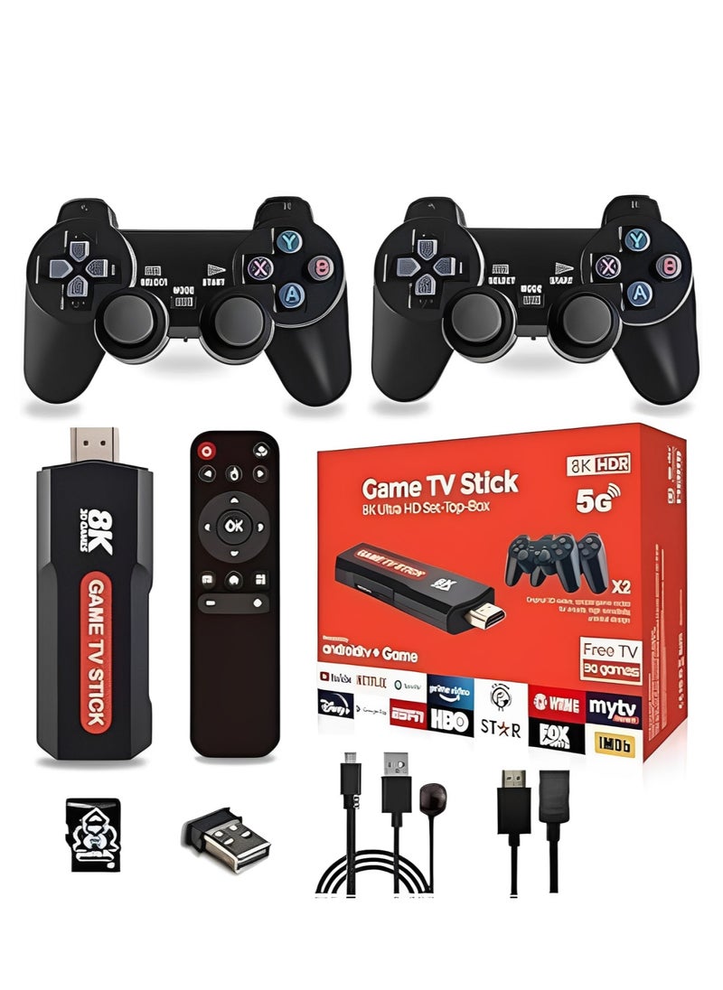 Gamer - Game Console - UPGRADED 8K 5G 30000+ Retro Games Gaming Console Game Stick-Video Games For Tv. - Image 1