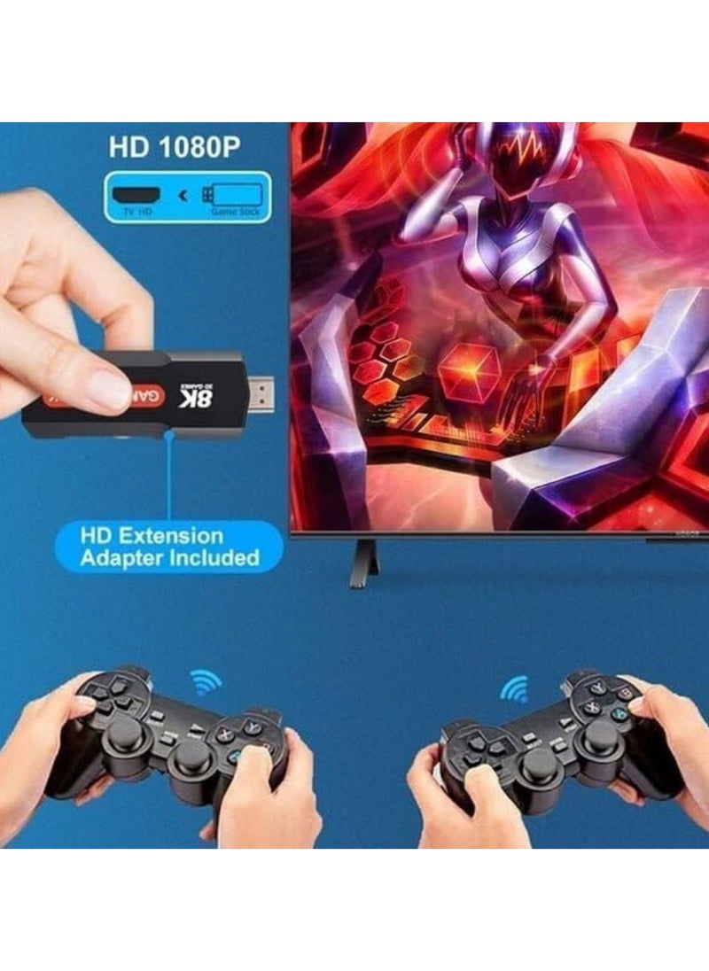 Gamer - Game Console - UPGRADED 8K 5G 30000+ Retro Games Gaming Console Game Stick-Video Games For Tv. - Image 1