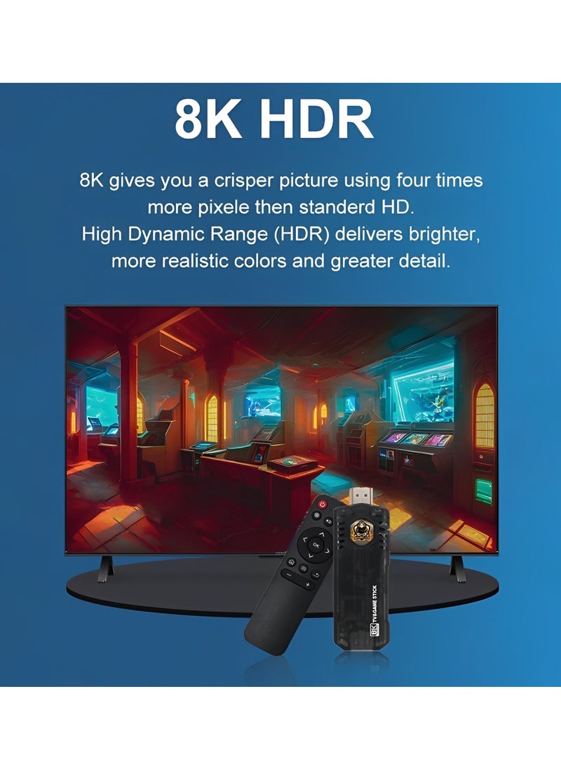 Gamer - Game Console - UPGRADED 8K 5G 30000+ Retro Games Gaming Console Game Stick-Video Games For Tv. - Image 1