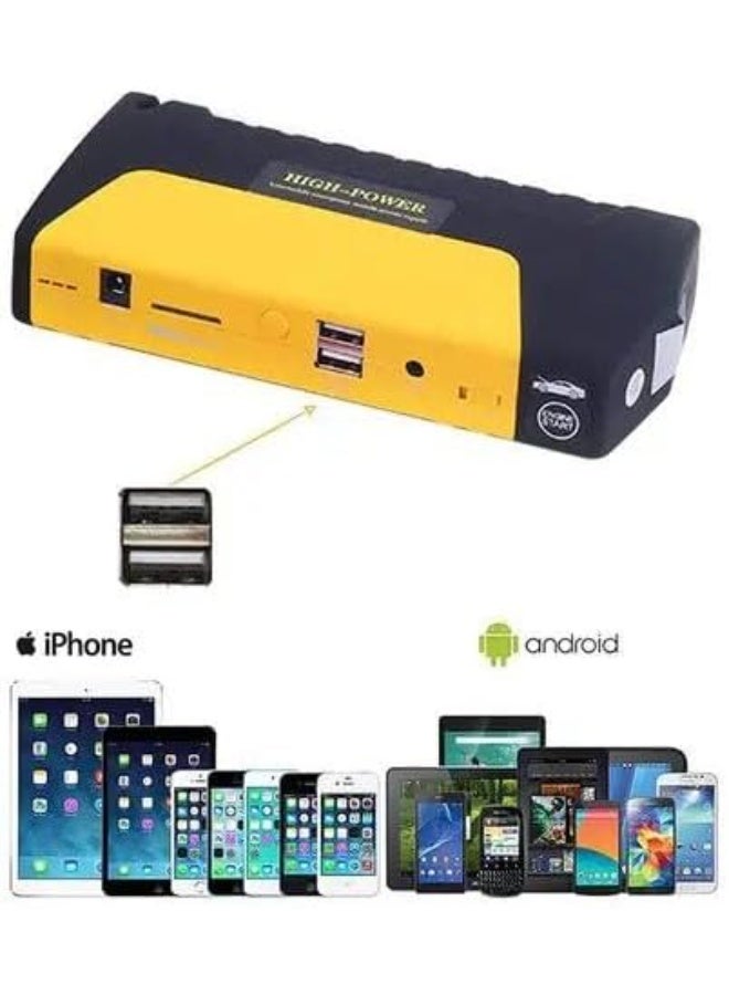 Car Emergency Power Supply Jump Starter Portable Battery Booster for Petrol and Diesel Vehicles, Multi-Function Power Bank for Emergency Starting and Mobile Charging - Image 4
