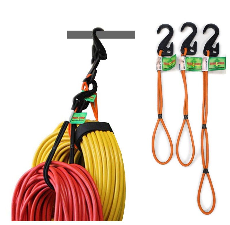 Hook Hang Bungee Cords Storage Organization Cords Hang Hoses Cords Ladders Bikes Tools More an Incredible Organizer 3 PK Orange