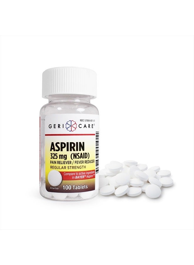 GeriCare Bottled Aspirin 325mg 100 Count Bottle (Pack of 1) - Image 1