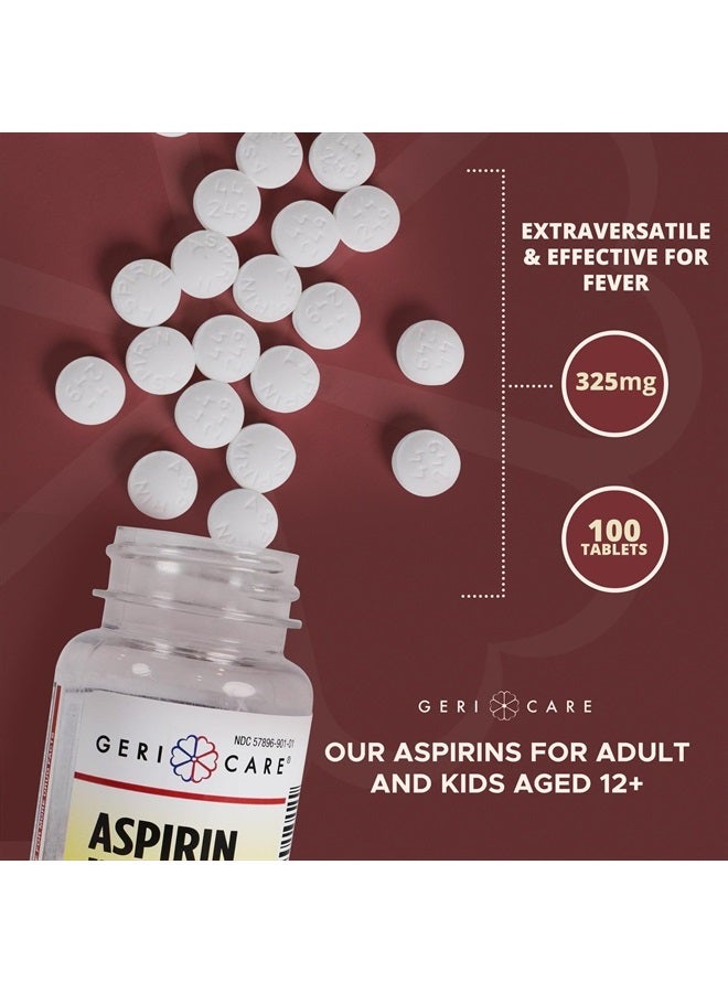 GeriCare Bottled Aspirin 325mg 100 Count Bottle (Pack of 1) - Image 5