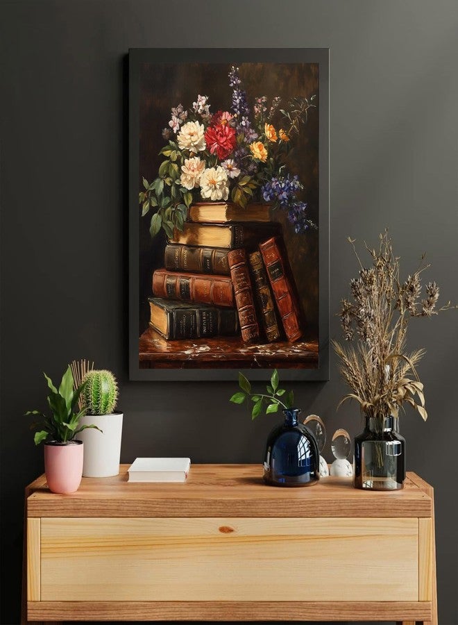 xackcme Book Paint by Numbers for Adults-Paint by Number Flowers on Canvas Without Frame,DIY Vintage Oil Painting for Gift Home Wall Decor(16x20inch) - Image 4